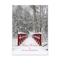 Winter Serenity Greeting Card - Silver Lined White Fastick  Envelope